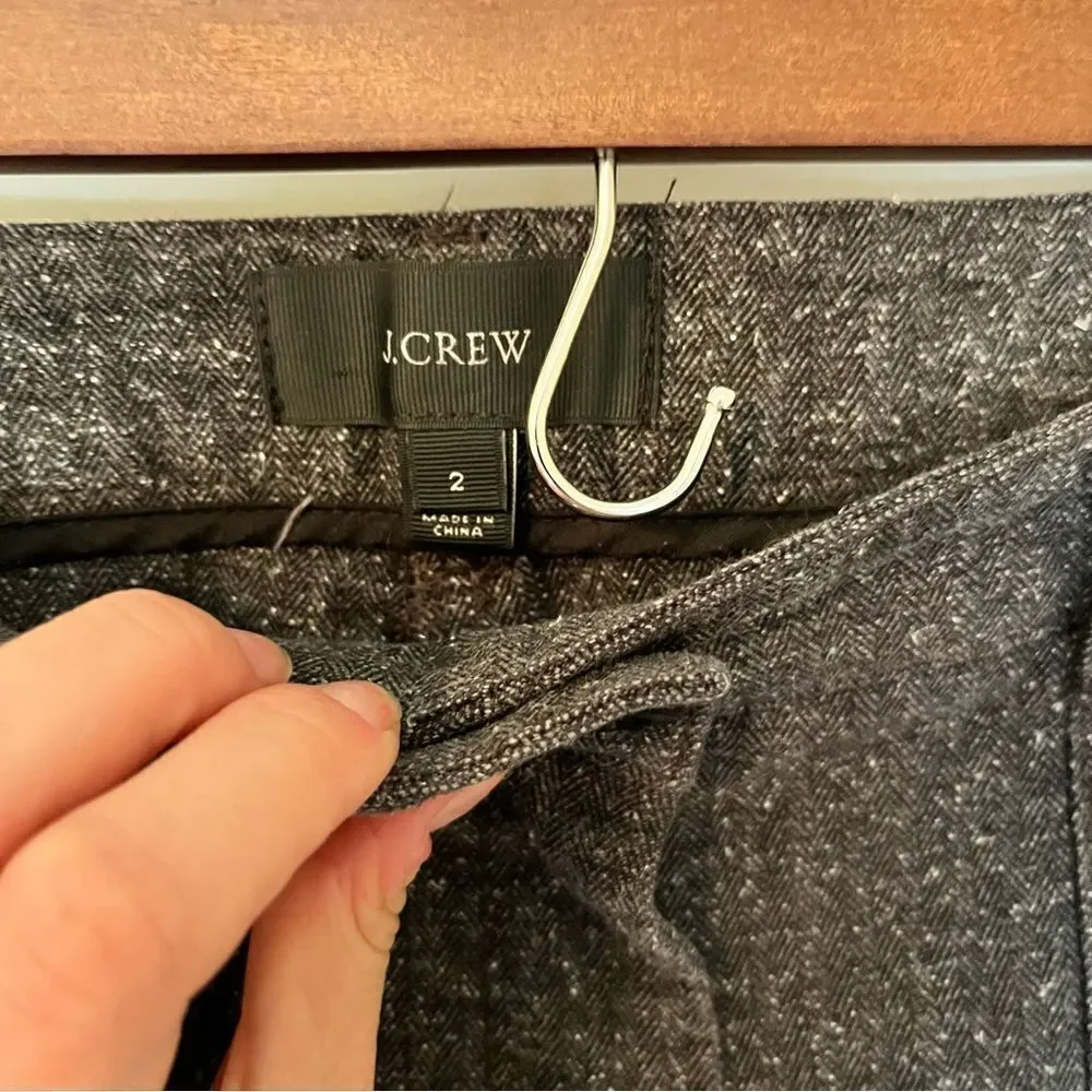 J. Crew Marled Gray Speckle Utility Pant